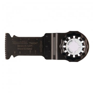 Daugiafunkcinio įrankio geležtė Makita TMA047 B-64814, 32mm (medis/metalas) Daugiafunkcinio įrankio geležtė Makita TMA047 B-64814, 32mm (medis/metalas)