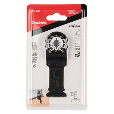 Daugiafunkcinio įrankio geležtė Makita TMA047 B-64814, 32mm (medis/metalas) Daugiafunkcinio įrankio geležtė Makita TMA047 B-64814, 32mm (medis/metalas)