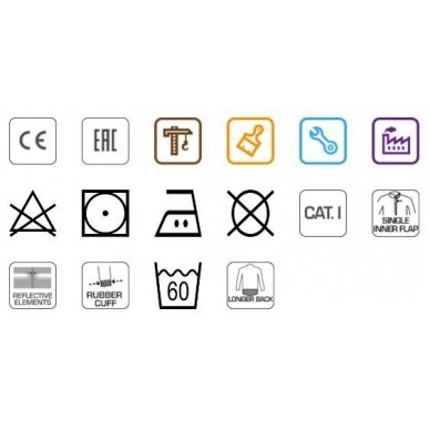 DARBINĖ STRIUKĖ FABIAN ŠVIESIAI PILKA DYDIS 3XL 2