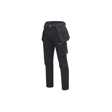 Darbinės džinsinės kelnės, juodos sp., S dydis Darbinės džinsinės kelnės, juodos sp., S dydis