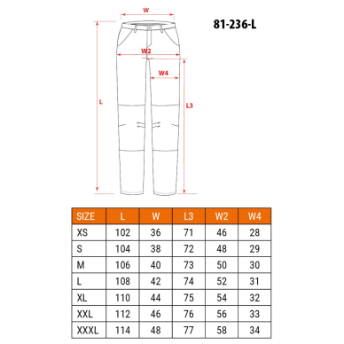 Darbinės kelnės DENIM, juodos, L dydis 7 Darbinės kelnės DENIM, juodos, L dydis 7
