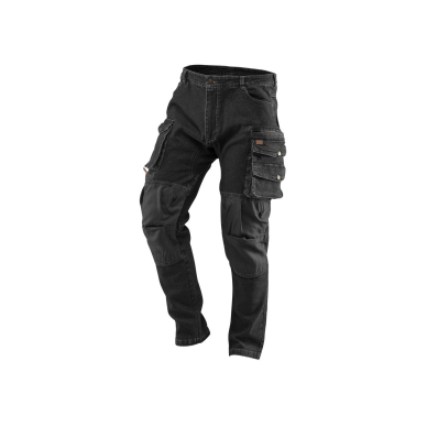 Darbinės kelnės DENIM, juodos, S dydis Darbinės kelnės DENIM, juodos, S dydis