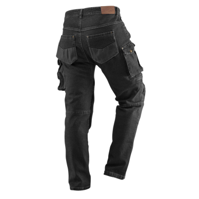 Darbinės kelnės DENIM, juodos, XL dydis 5
