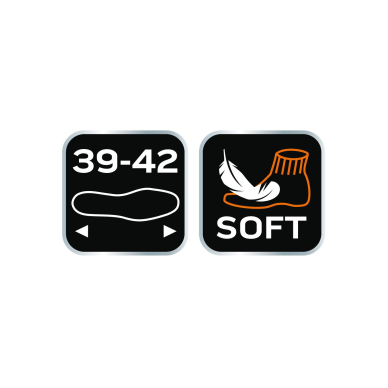 Darbinės kojinės, rumbuota elastinė juosta, ilgos, 39-42 dydis 5