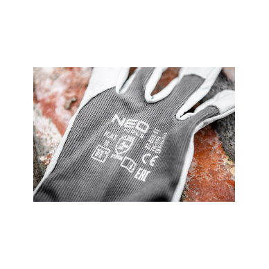 Darbinės pirštinės, 2121X, ožkos oda, Velcro, 11" dydis, CE 4 Darbinės pirštinės, 2121X, ožkos oda, Velcro, 11" dydis, CE 4