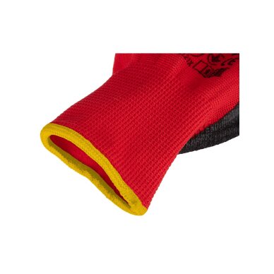 Darbinės pirštinės, lateksu dengtos, poliesterio (raukšlėtos), 3121X dydis 10 (card) 6 Darbinės pirštinės, lateksu dengtos, poliesterio (raukšlėtos), 3121X dydis 10 (card) 6