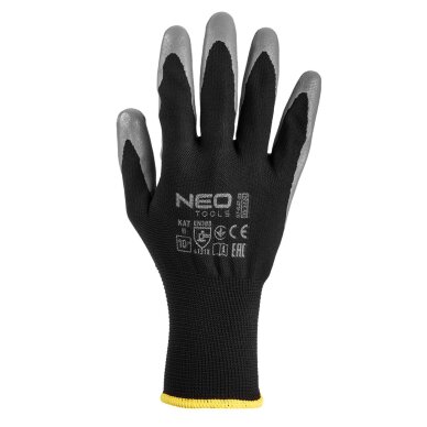 Darbinės pirštinės, nitrilu dengtos, iš poliesterio, 4131X dydis 10 (card) 2 Darbinės pirštinės, nitrilu dengtos, iš poliesterio, 4131X dydis 10 (card) 2