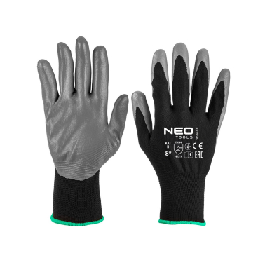 Darbinės pirštinės, ntrylemx dengtas poliesteris, 4131X, 8 dydis