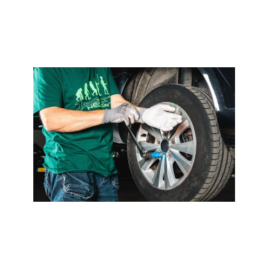 Darbinės pirštinės, PU dengtas poliesteris, 4131X, 7 dydis 2