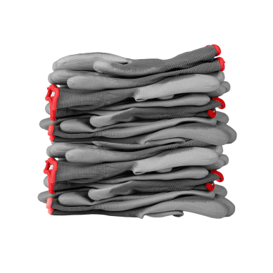 Darbinės pirštinės, PU dengtas poliesteris, 4131X, 7 dydis 4 Darbinės pirštinės, PU dengtas poliesteris, 4131X, 7 dydis 4