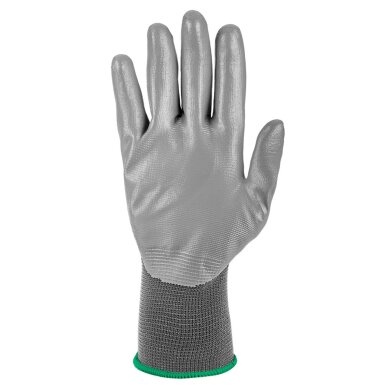 Darbinės pirštinės, PU dengtos poliesterio, 4131X dydis 8 (card) 4 Darbinės pirštinės, PU dengtos poliesterio, 4131X dydis 8 (card) 4