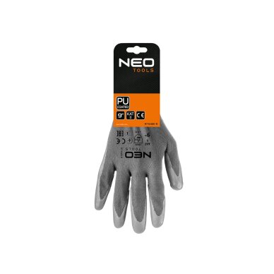 Darbinės pirštinės, PU dengtos poliesterio, 4131X dydis 9 (card) 1 Darbinės pirštinės, PU dengtos poliesterio, 4131X dydis 9 (card) 1