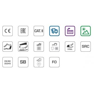 Darbiniai batai SB 45 dydis, HOGERT HT5K514-45 2 Darbiniai batai SB 45 dydis, HOGERT HT5K514-45 2