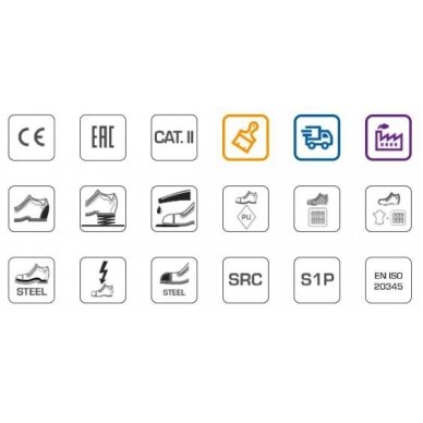 Darbiniai sandalai S1P dydis 41 2 Darbiniai sandalai S1P dydis 41 2