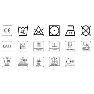 Darbinis mėlynas švarkas, S dydis 2 Darbinis mėlynas švarkas, S dydis 2