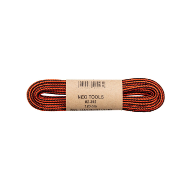 Darbo batų raišteliai 120cm, oranžinės ir juodos spalvos 2