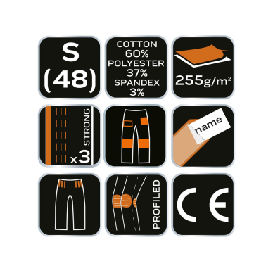 Darbo kelnės Camo URBAN, dydis S 7 Darbo kelnės Camo URBAN, dydis S 7