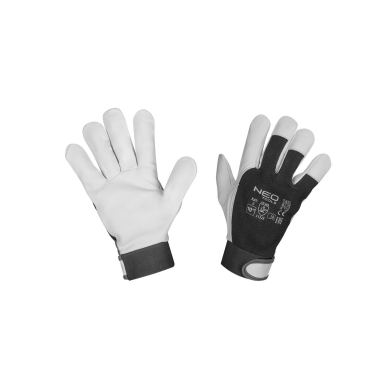 Darbo pirštinės, 2122X, ožkos odos, Velcro, dydis 10 ", CE