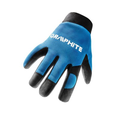 Darbo pirštinės 25 cm, sintetinė oda + tamprus audinys 2