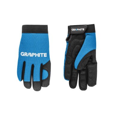 Darbo pirštinės 25 cm, sintetinė oda + tamprus audinys Darbo pirštinės 25 cm, sintetinė oda + tamprus audinys