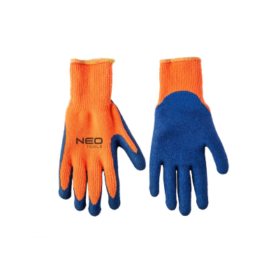 Darbo pirštinės, izoliuotos, akrilinės, padengtos šiurkščiu lateksu, "10" Darbo pirštinės, izoliuotos, akrilinės, padengtos šiurkščiu lateksu, "10"