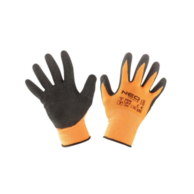 Darbo pirštinės, lateksu dengtos poliesterio pirštinės, 3131X, 9 dydis Darbo pirštinės, lateksu dengtos poliesterio pirštinės, 3131X, 9 dydis