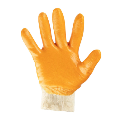 Darbo pirštinės, medvilninės, iš dalies padengtos nitrilu, 4111X, 9 dydis 4