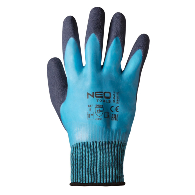 Darbo pirštinės, poliesteris su latekso danga (2 sluoksniai), 3141X, 11 dydis 6 Darbo pirštinės, poliesteris su latekso danga (2 sluoksniai), 3141X, 11 dydis 6