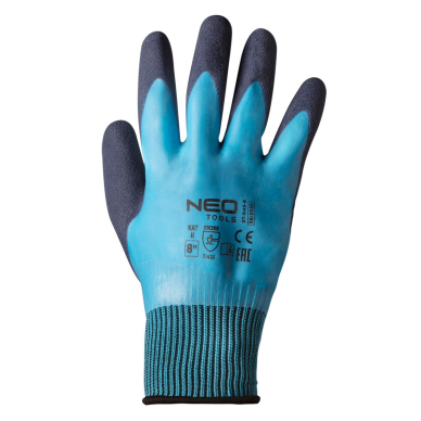 Darbo pirštinės, poliesteris su latekso danga (2 sluoksniai), 3141X, 8 dydis 6 Darbo pirštinės, poliesteris su latekso danga (2 sluoksniai), 3141X, 8 dydis 6