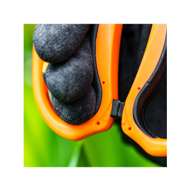 Darbo pirštinės, poliesteris su nitrilo danga (smėlio spalvos), 4131X, 9 dydis 4