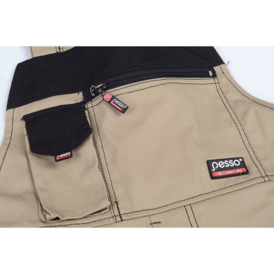 Darbo puskombinezonis Pesso Twill, smėlio 50/176 2 Darbo puskombinezonis Pesso Twill, smėlio 50/176 2