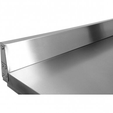 Darbo stals su lentyna | sulankstomas | nerūdijantis plienas | 1000x600xH850+100 mm bortelis (YG-09021) 1 Darbo stals su lentyna | sulankstomas | nerūdijantis plienas | 1000x600xH850+100 mm bortelis (YG-09021) 1