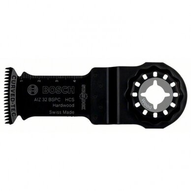 Daugiafunkcinio įrankio geležtė Bosch AIZ 32 BSPC, HCS Hardwood STARLOCK Daugiafunkcinio įrankio geležtė Bosch AIZ 32 BSPC, HCS Hardwood STARLOCK