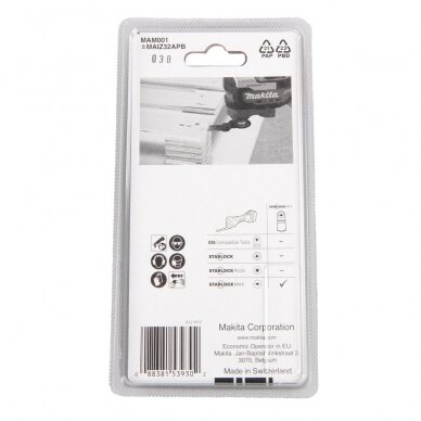 Daugiafunkcinio įrankio peilis 32mm Makita B-66400, Starlock Max 2 Daugiafunkcinio įrankio peilis 32mm Makita B-66400, Starlock Max 2
