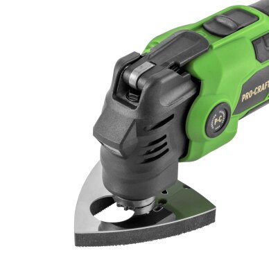 Akumuliatorinis daugiafunkcinis šlifuoklis ProCraft PMT22bb, 20 V, (be akum. ir krov.) 3