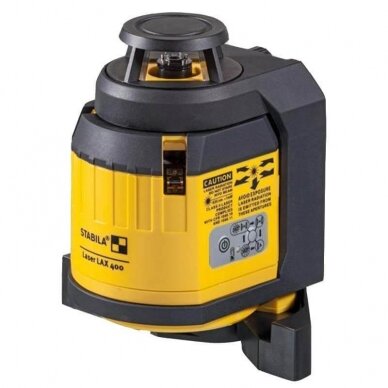 Daugiafunkcinis linijinis lazerinis nivelyras STABILA LAX 400 su stovu 1 Daugiafunkcinis linijinis lazerinis nivelyras STABILA LAX 400 su stovu 1