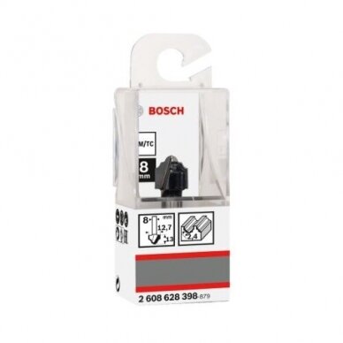 Daugiaprofilinė freza Bosch HM R=2,4mm, l=13mm, 2608628398 1