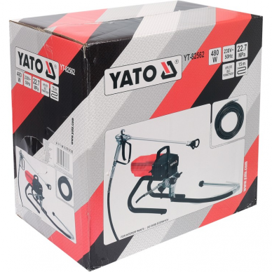 Dažymo agregatas Yato, 480 W, 2,1 l / min 3 Dažymo agregatas Yato, 480 W, 2,1 l / min 3