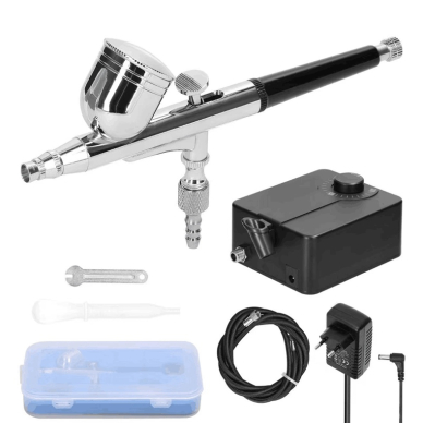 Aerografas su kompresorium | automatinis | 12V | 12L/min (AB12A) Aerografas su kompresorium | automatinis | 12V | 12L/min (AB12A)