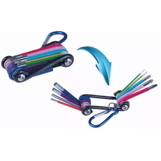 Daugiafunkcinių įrankių rinkinys dviračiui Dedra 06F243, 9 vnt 1 Daugiafunkcinių įrankių rinkinys dviračiui Dedra 06F243, 9 vnt 1