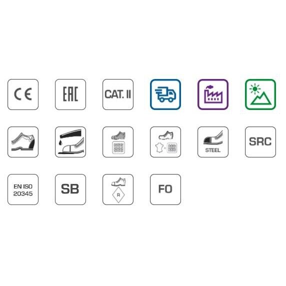 Darbiniai batai SB 45 dydis, HOGERT HT5K514-45 2 Darbiniai batai SB 45 dydis, HOGERT HT5K514-45 2