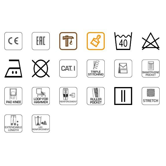 Darbinės džinsinės kelnės, dydis XL 3 Darbinės džinsinės kelnės, dydis XL 3