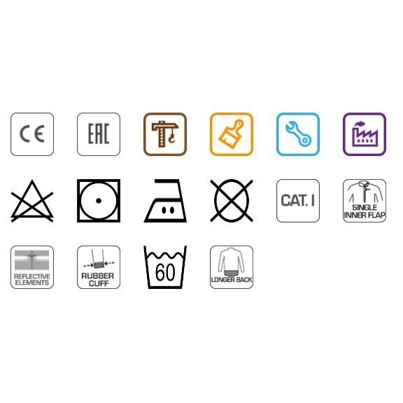 DARBINĖ STRIUKĖ FABIAN TAMSIAI PILKA DYDIS XL 2