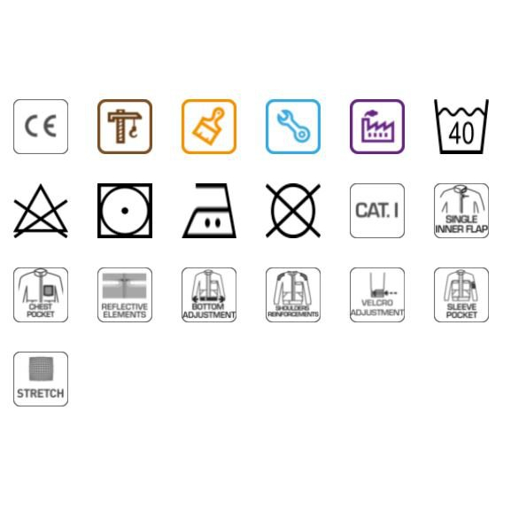 Darbo švarkas, pilkas, dydis 2XL 3 Darbo švarkas, pilkas, dydis 2XL 3