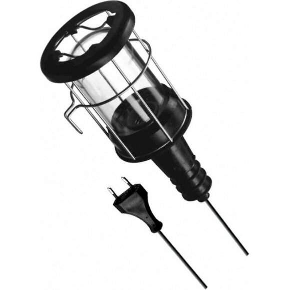 Darbo lempa "Gummi", met. grotelės, gumuotas korpusas, 100W 230V (82717) Darbo lempa "Gummi", met. grotelės, gumuotas korpusas, 100W 230V (82717)