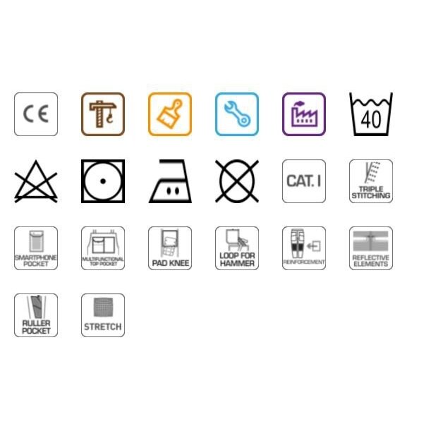 Darbinis puskombinezonis pilkas S dydis 3 Darbinis puskombinezonis pilkas S dydis 3