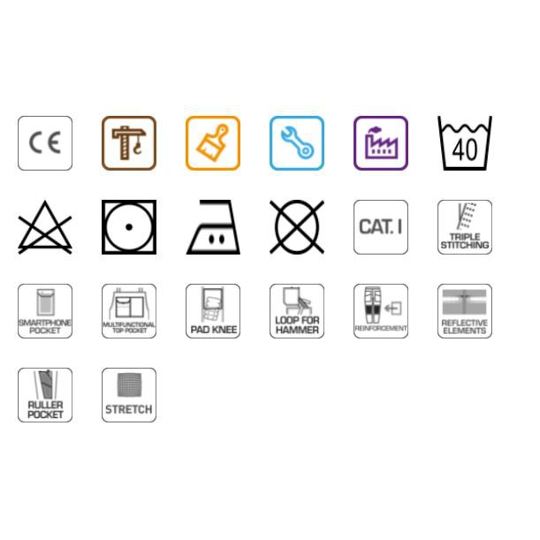 Darbinis puskombinezonis pilkas XL dydis 3