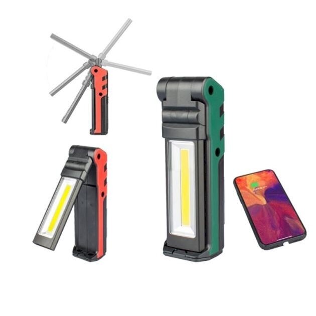 Darbo lempa akumuliatorinė | 2x3W LED | 200LM + 5W COB LED | 400LM (CWL5R)