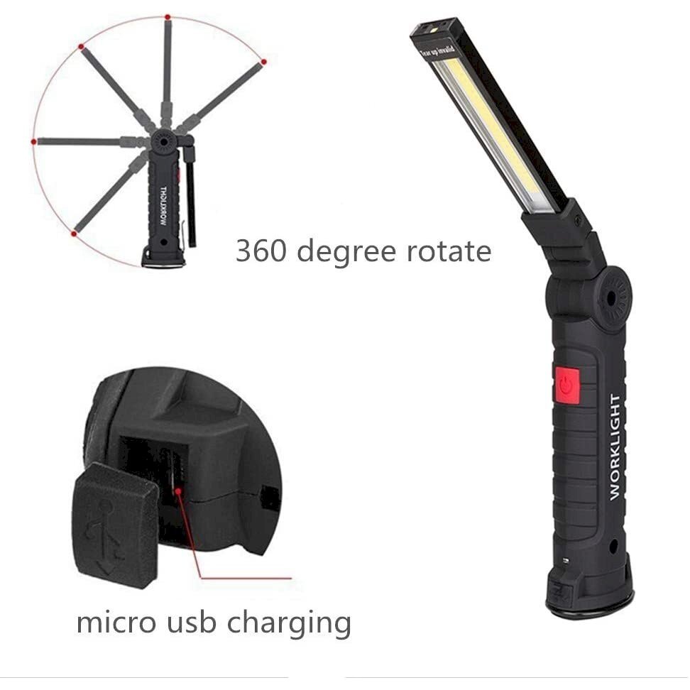 Darbo lempa akumuliatorinė | aluminis +ABS+Guma | 3W COB | USB (FD-8652) Darbo lempa akumuliatorinė | aluminis +ABS+Guma | 3W COB | USB (FD-8652)