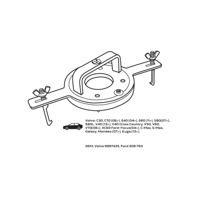 DCT sankabos įrankis - "Ford" / "Volvo 6